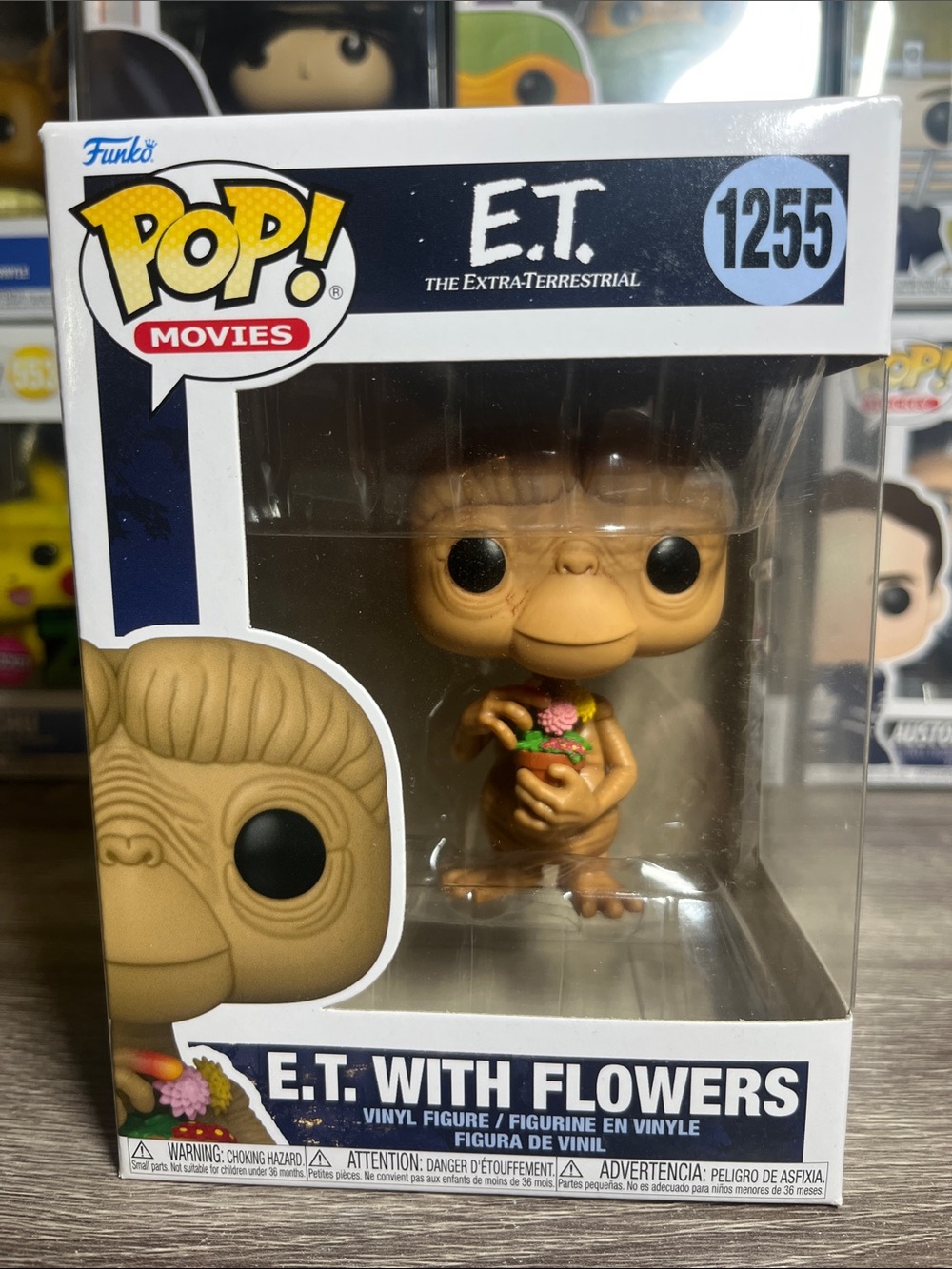 Funko Pop! E.T. With Flowers Vinyl Figure - Tan, Black, Pink, Green